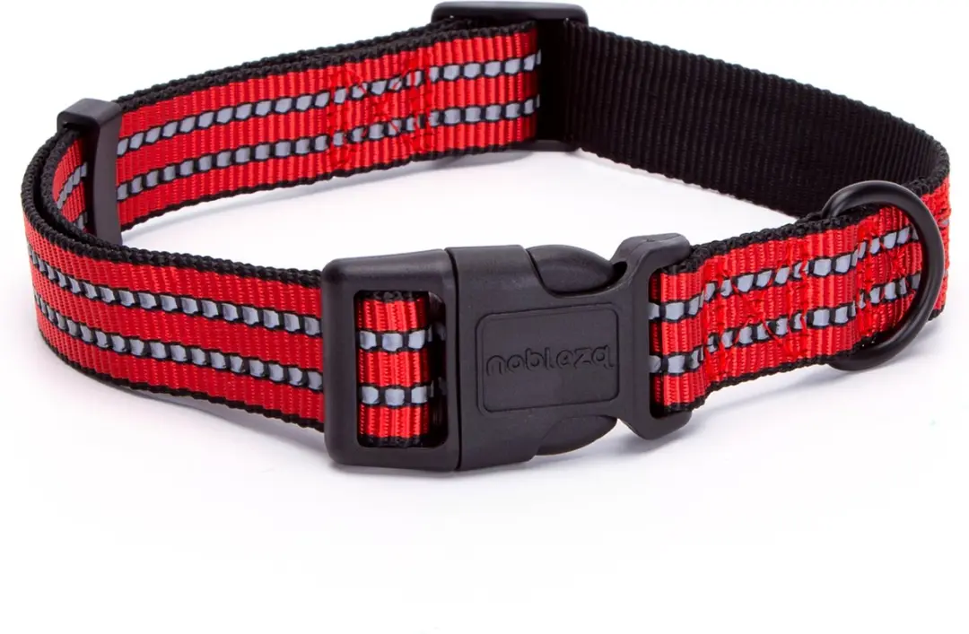 Nobleza Hondenhalsband Reflecterend Rood