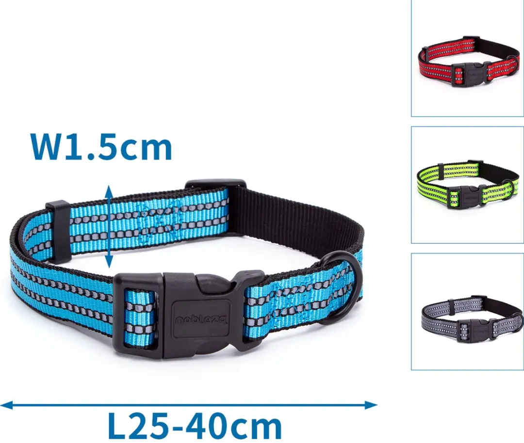 Nobleza Hondenhalsband Reflecterend Rood - Maat S