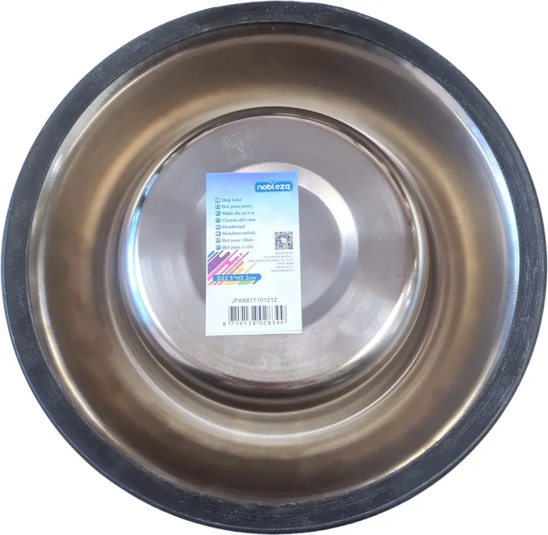 Nobleza Hondenvoerbak RVS Maat L - 650ml - Paars