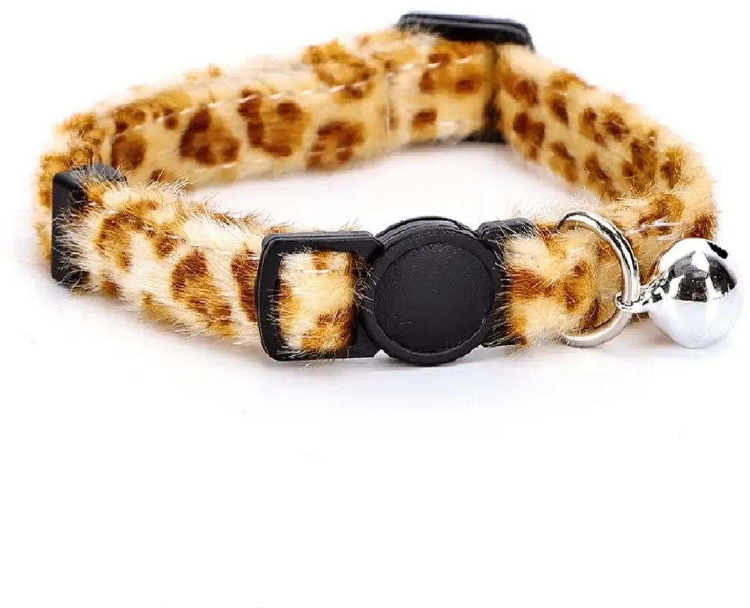 Nobleza Kattenhalsband Beige Panterprint
