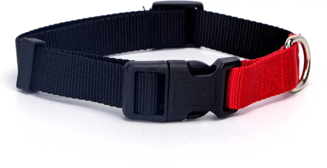 Nobleza Hondenhalsband Zwart/Rood