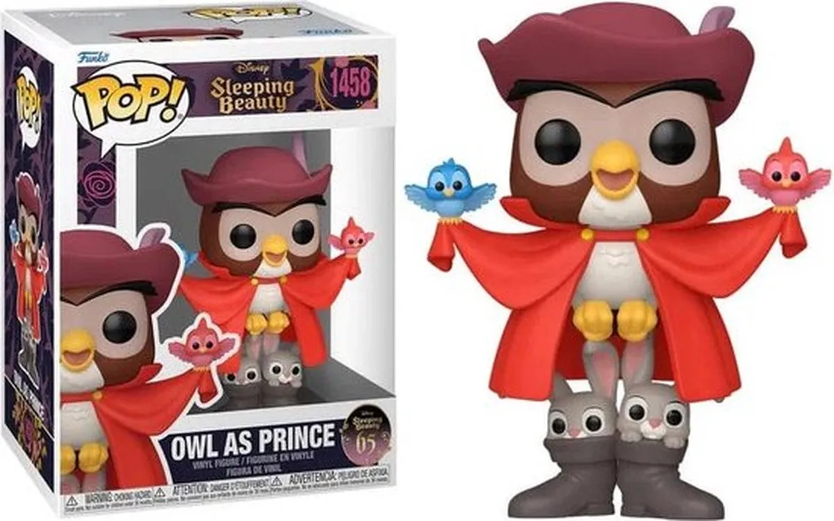 Funko Pop! Sleeping Beauty Owl as Prince 1458 - Multicolor