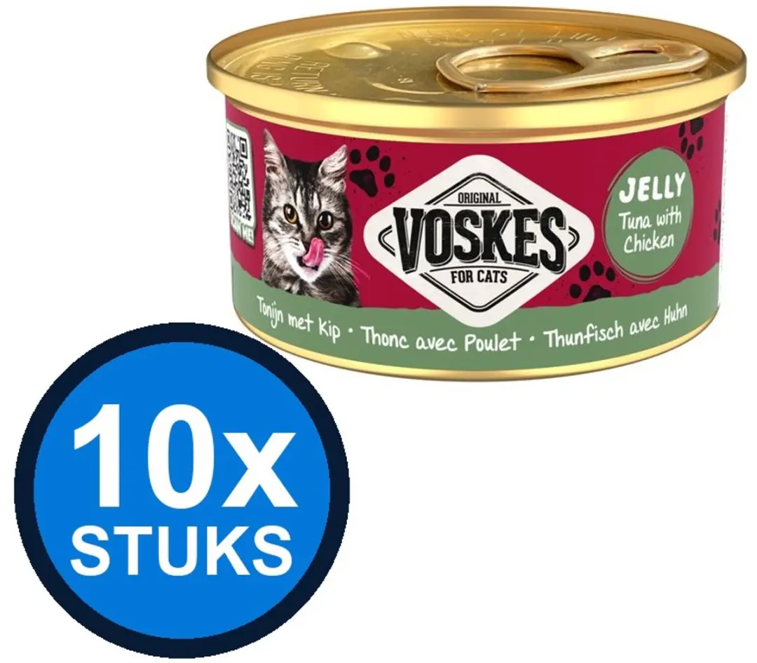 10x Voskes Gelei Tonijn & Kip
