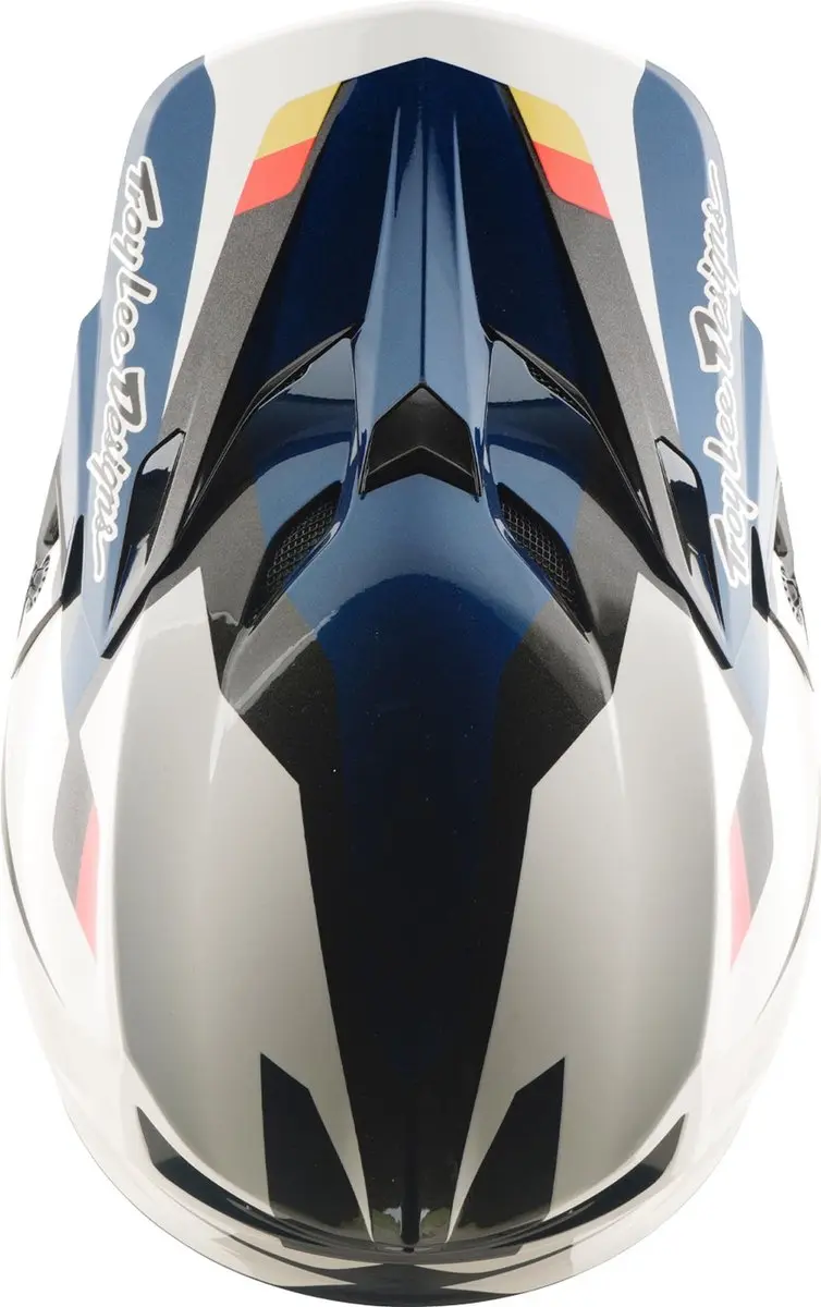 Troy Lee Designs SE5 Polycarbonate MIPS Motocrosshelm - XL - Blauw/wit