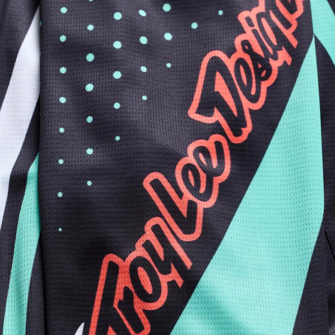Troy Lee Designs GP Pro Roller Motocross-trui M - Zwart/Turquoise - afbeelding 6 van 6
