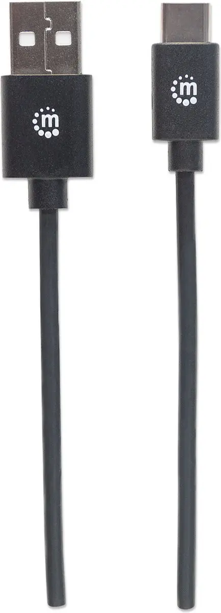 Manhattan 354936 USB-kabel USB-A naar USB-C 3.0m - Zwart
