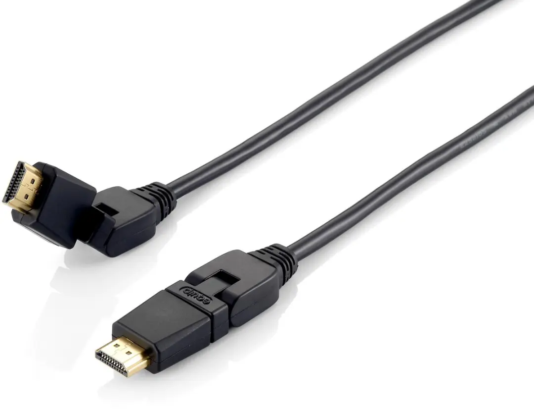 Equip 119361 Zwenkbare HDMI 2.0-kabel, 1,0 m, Zwenkstekker, 4K/60Hz