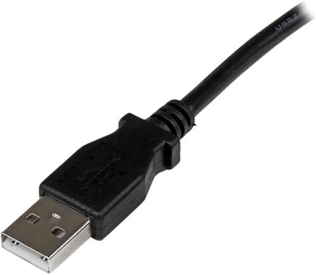 Startech USB 2.0 A naar Rechtshoekige B-kabel 2m - Zwart