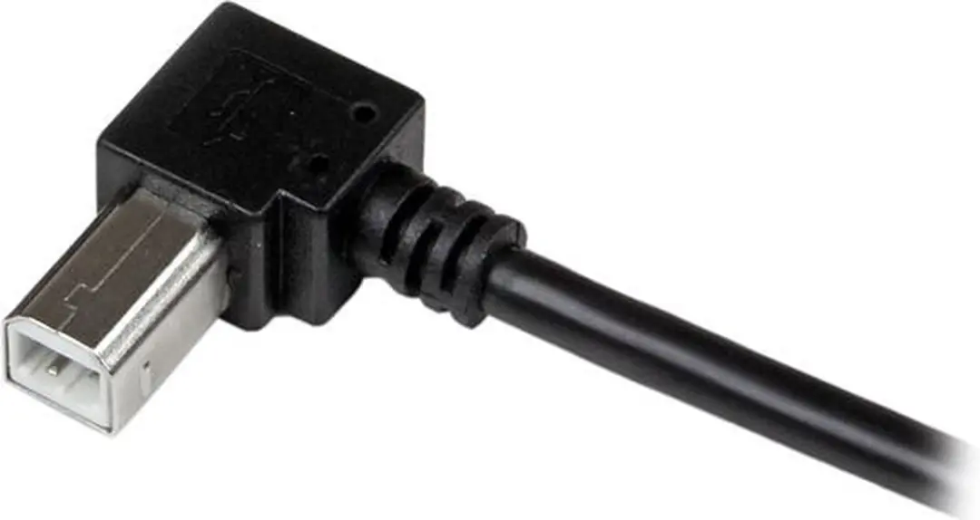 Startech USB 2.0 A naar Rechtshoekige B-kabel 2m - Zwart