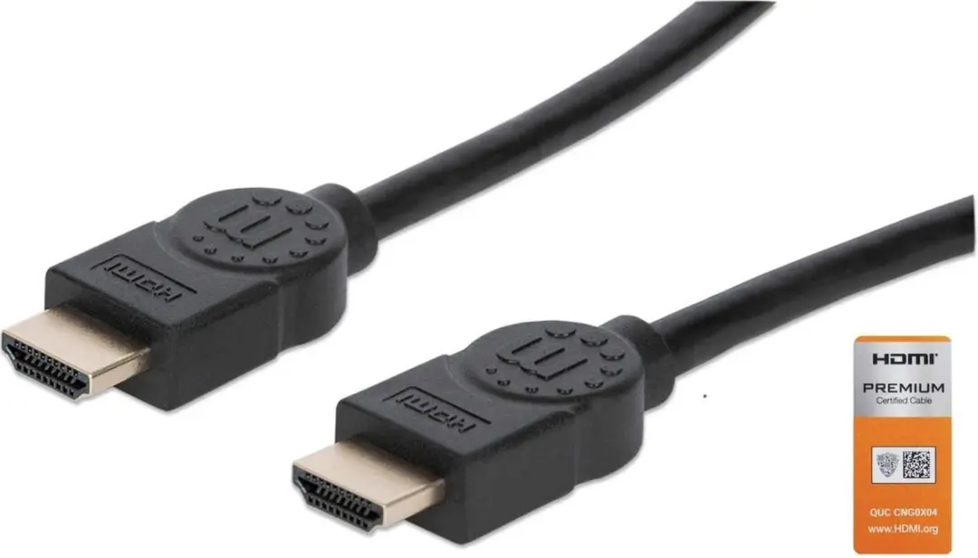 Manhattan HDMI Aansluitkabel HDMI-A stekker, HDMI-A stekker 3.00 m Zwart 355353