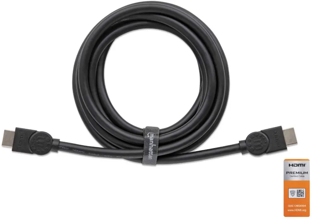 Manhattan HDMI Kabel 3.0m - ARC - Vergulde stekkers - Zwart - afbeelding 2 van 6