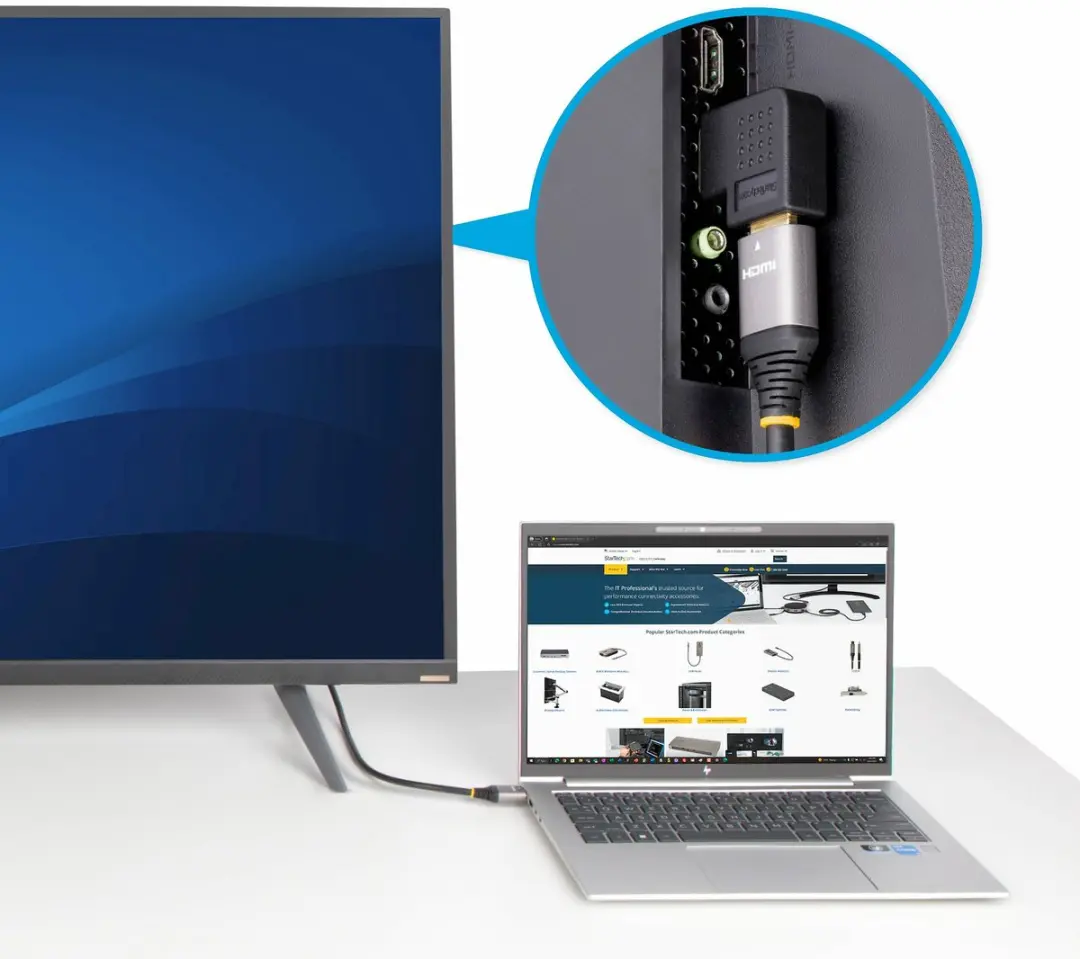 Startech HDMI2HDMIMFRA Laptop Oplader - Zwart - afbeelding 2 van 6