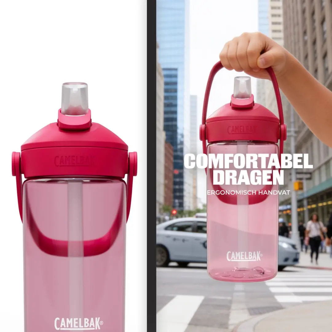 CamelBak Thrive Flip Straw Kids Drinkfles 400ml - Roze