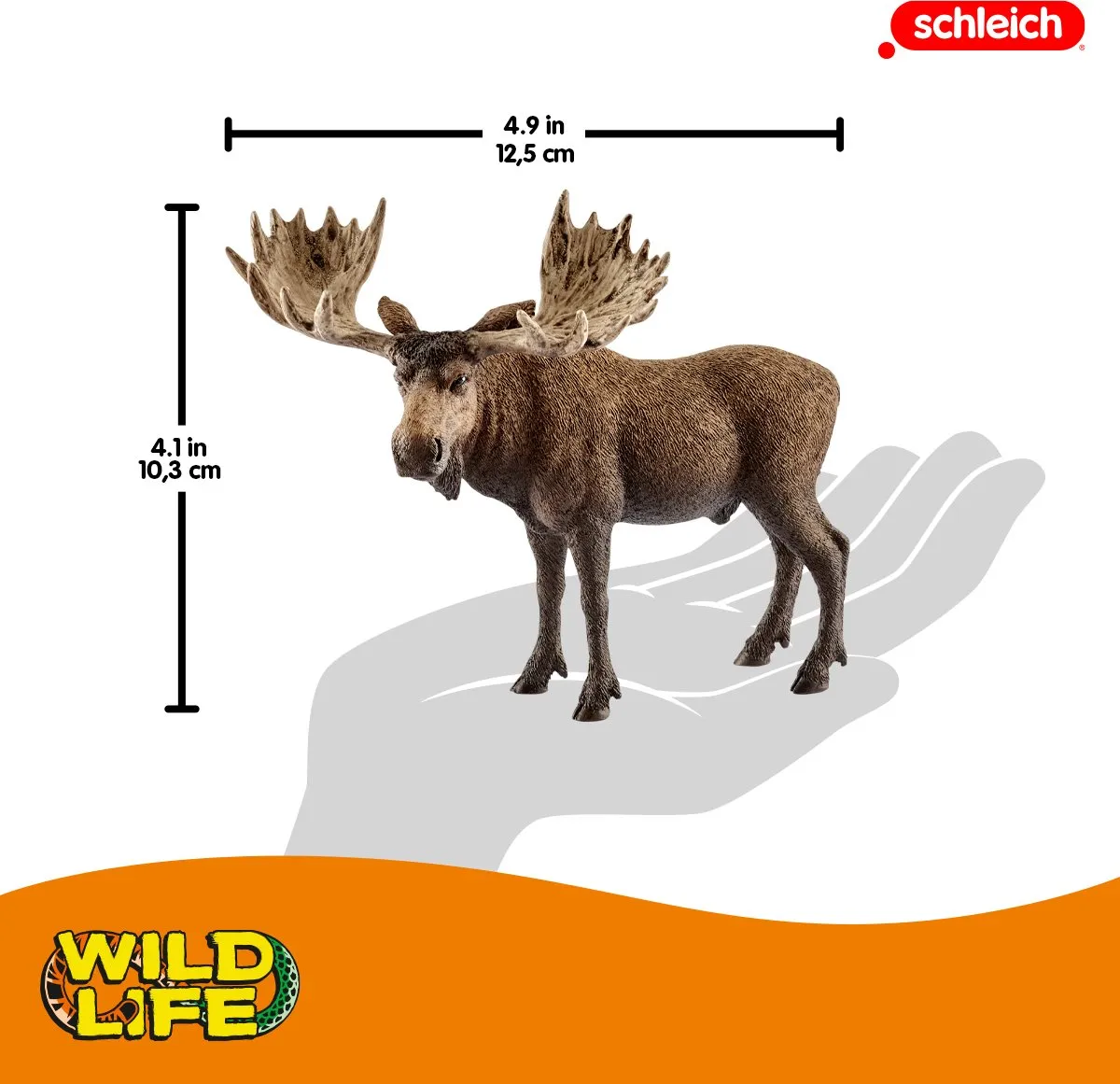 Schleich Wild Life Elandstier Speelfiguur 14781 - Bruin