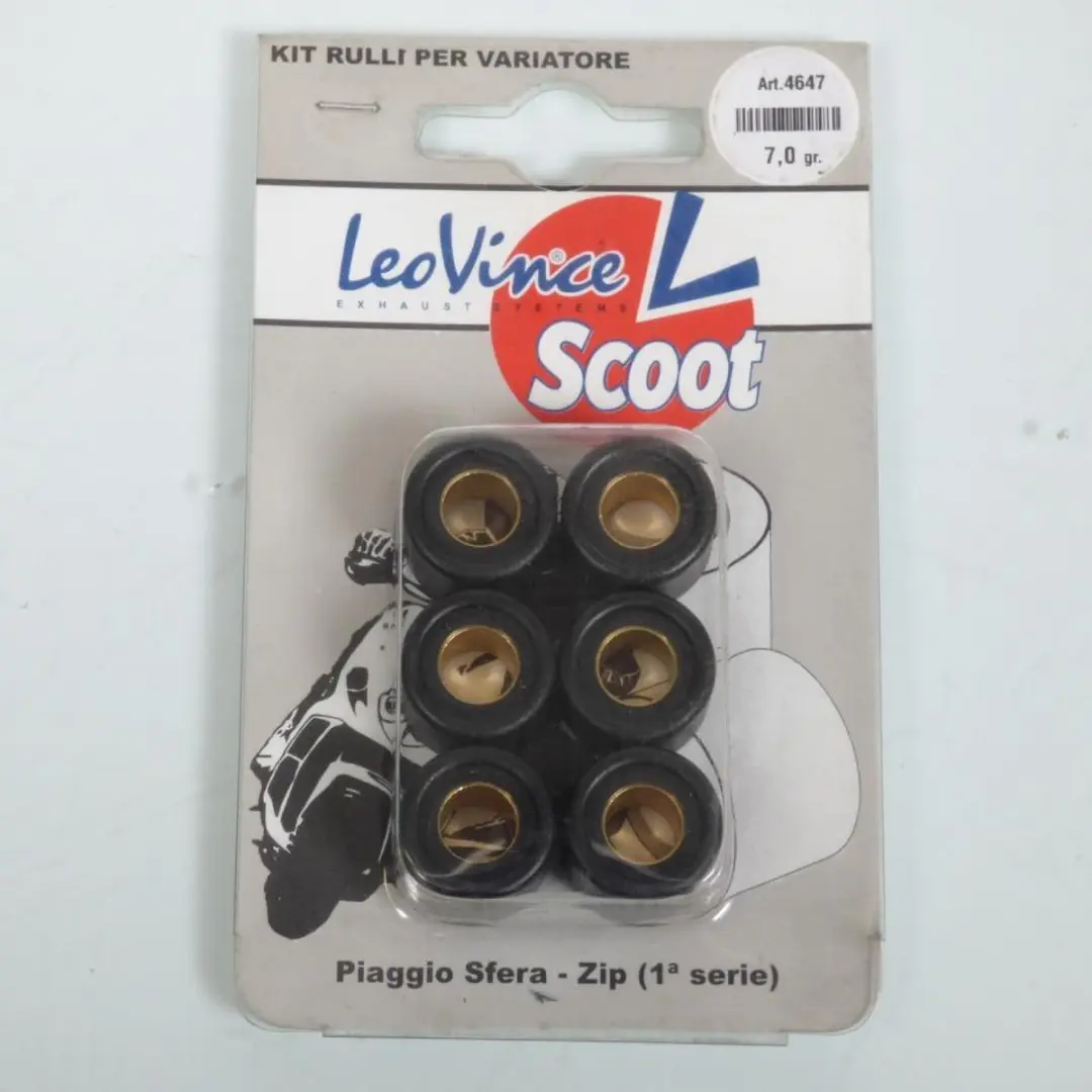 Galet rouleau de variateur Leovince pour scooter Piaggio 50 Sfera 1991 à 1993 1