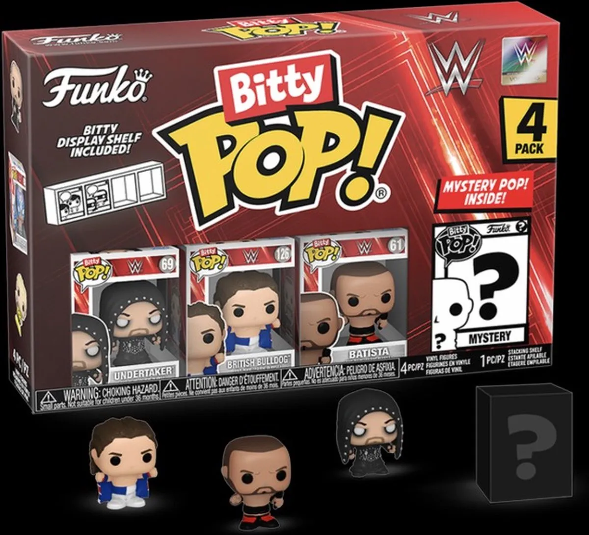 Funko Pop! WWE British Bulldog & Batista Mystery Bitty Series 04