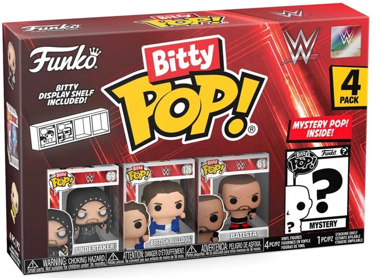 Funko Pop! WWE British Bulldog & Batista Mystery Bitty Series 04 - Multi - afbeelding 6 van 6