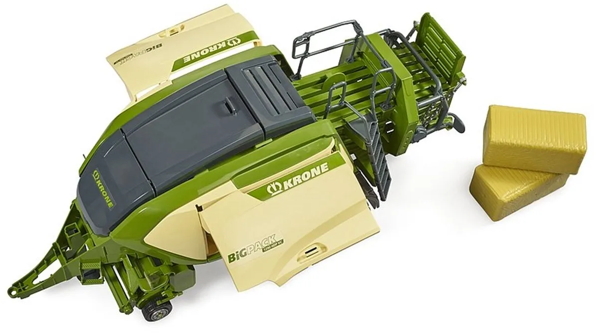 Bruder Krone Big Pack 1290 HDP VC - 2 Kwaderb. - Groen