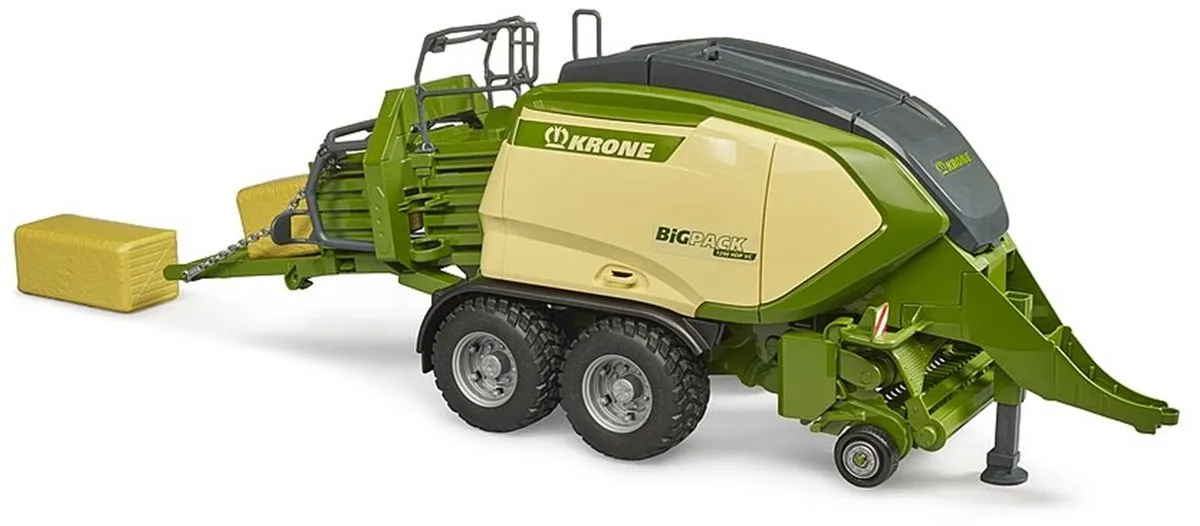 Bruder Krone Big Pack 1290 HDP VC - 2 Kwaderb. - Groen