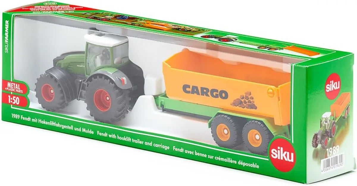 SIKU 1989 Fendt Tractor met Mulde 1:50 - Metaal/Kunststof - afbeelding 6 van 6