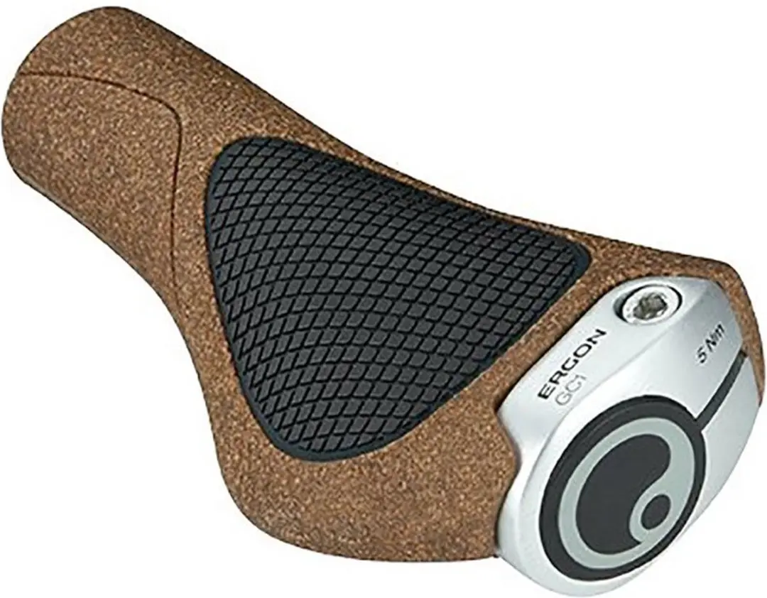 Ergon GC1 BioKork Handvatten - Aluminium/Zwart