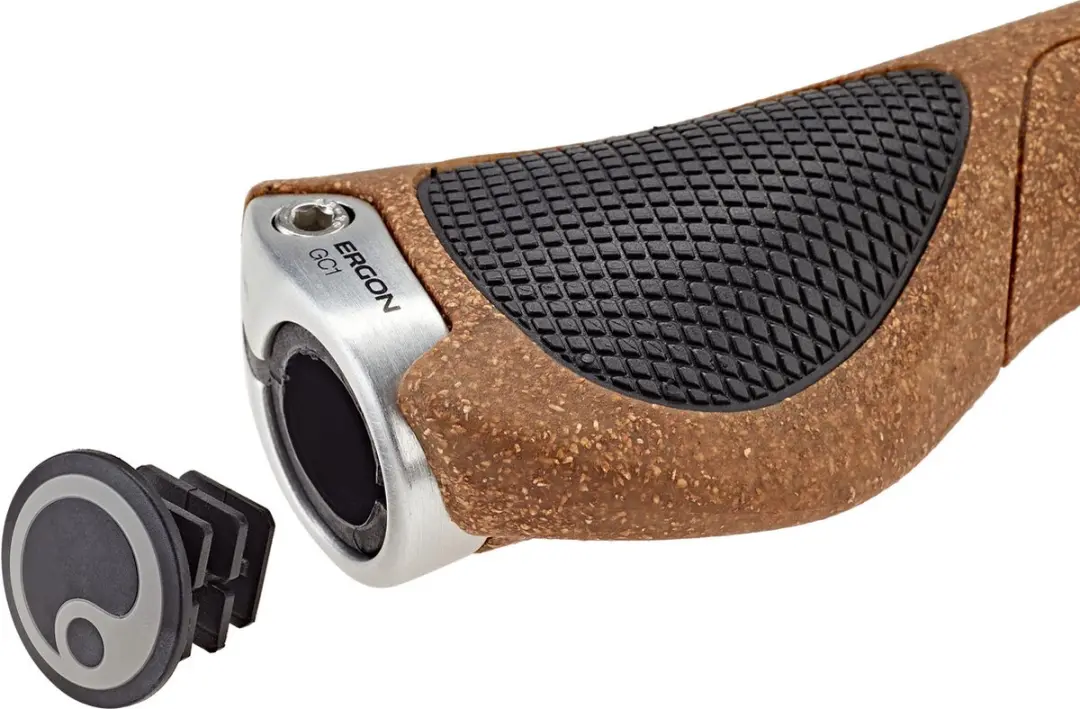 Ergon GC1 BioKork Handvatten - Aluminium/Zwart