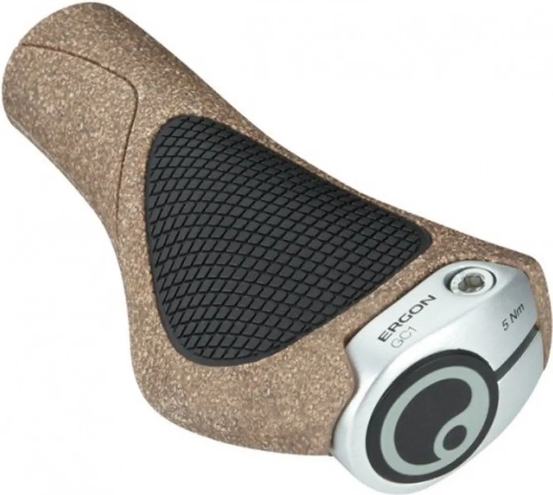 Ergon GC1 BioKork Handvatten - Aluminium/Zwart