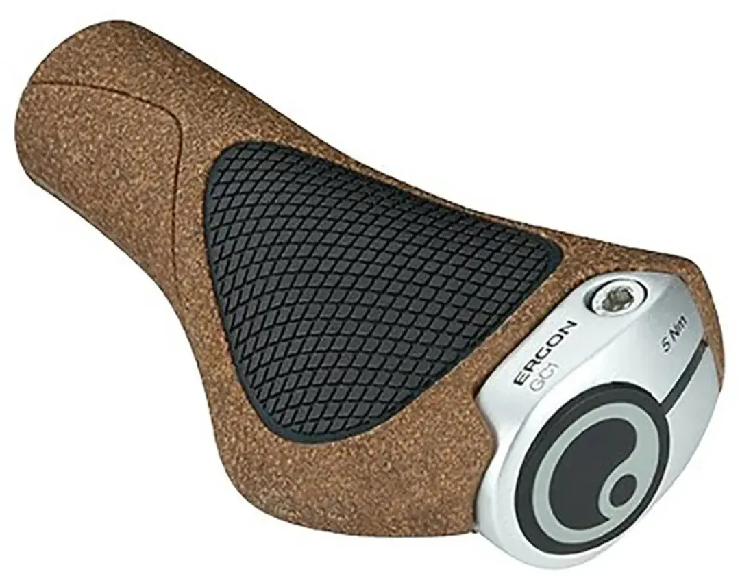 Ergon GC1 BioKork Handvatten - Aluminium/Zwart - afbeelding 6 van 6