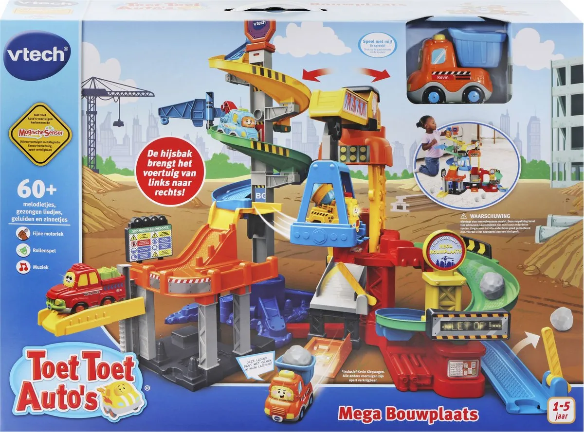 VTech Toet Toet Auto's Mega Bouwplaats Speelset 80-543523 - Multicolor