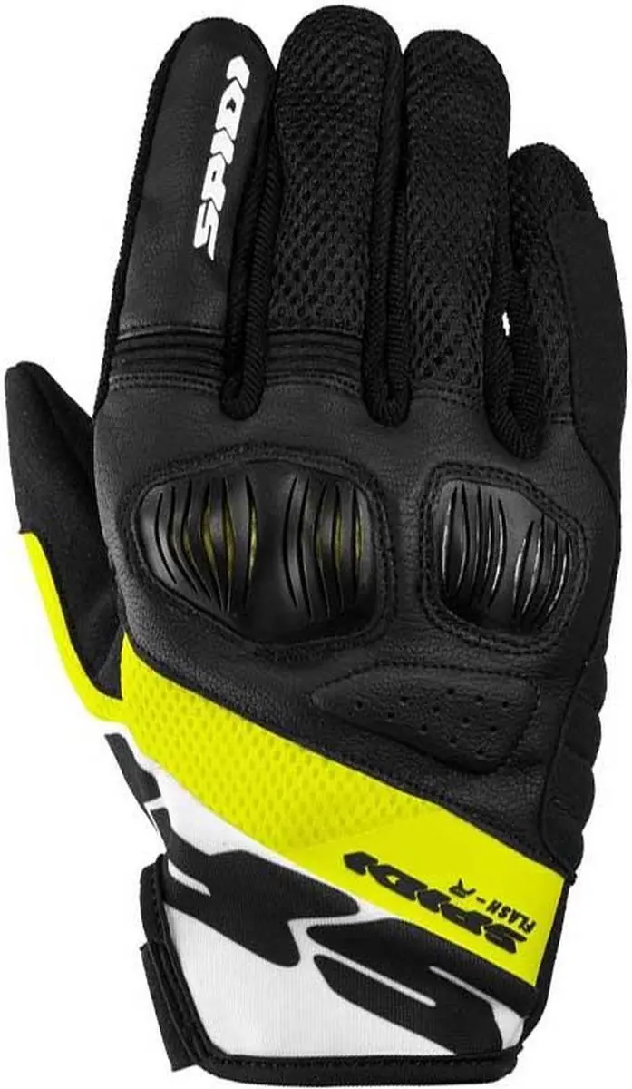 Spidi Flash-R Evo Handschoen - XL - Zwart/Fluo Geel