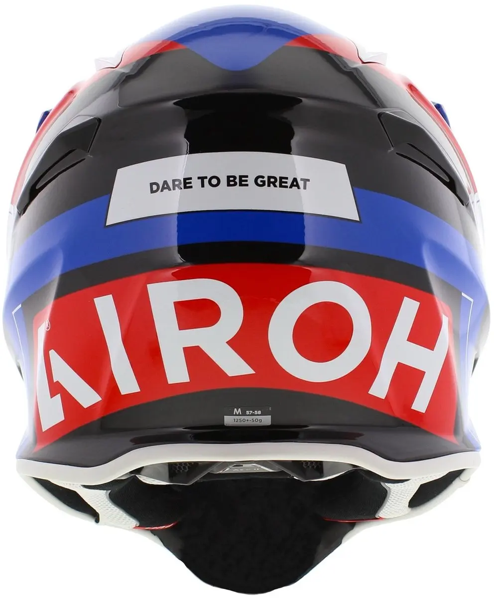 Airoh Aviator Ace 2 Crosshelm - S - Glans Blauw/Wit/Rood