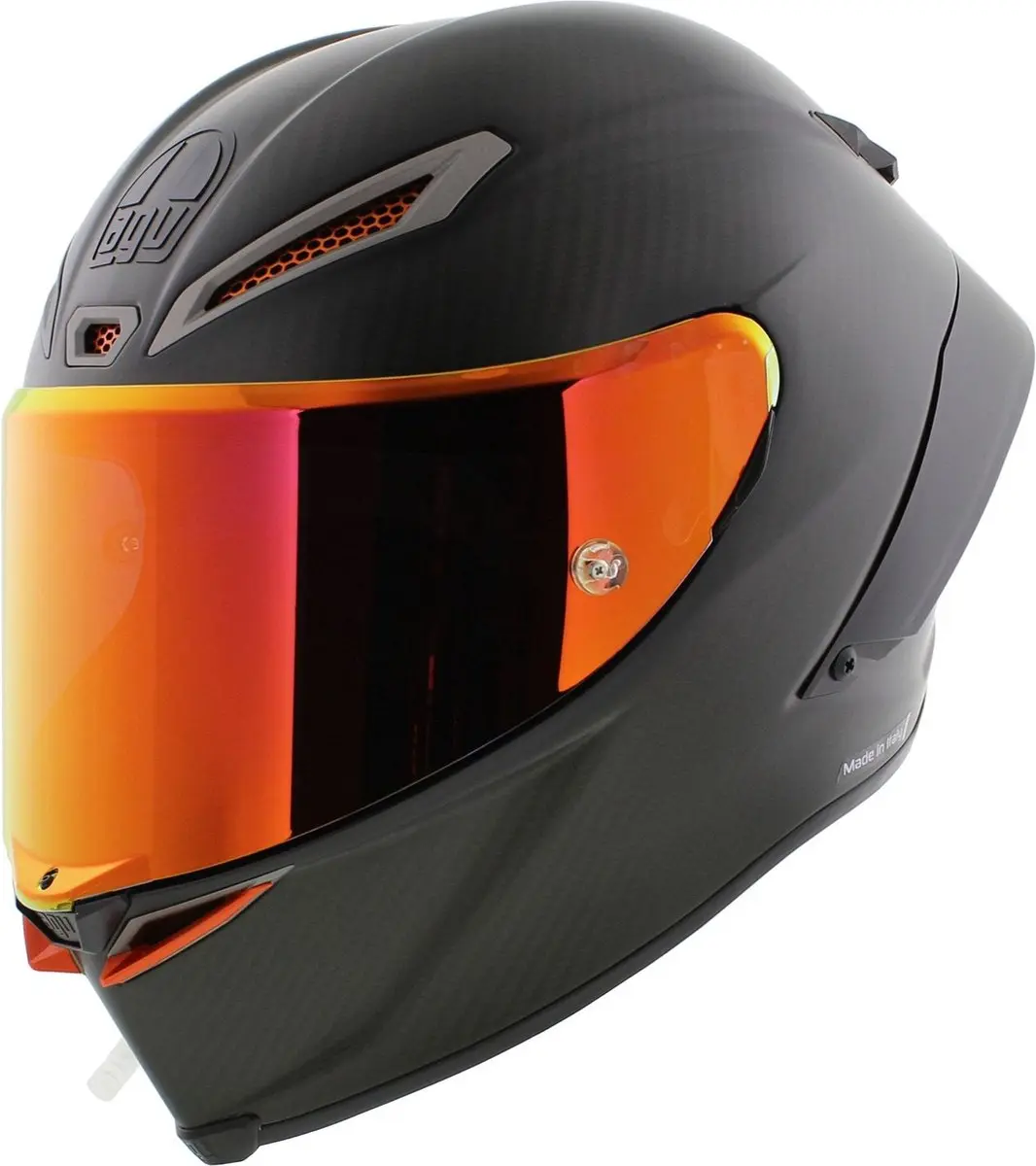AGV Pista GP RR Helm Electrum Mono Mat Zwart Carbon Rood