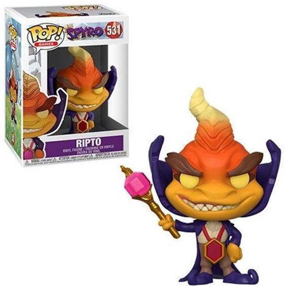 Funko POP! Games Spyro Ripto Vinyl Figuur 9cm - Multicolor - afbeelding 6 van 6