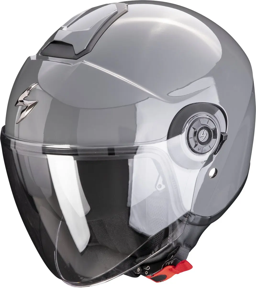 Scorpion Exo-City II Solid Cement Grey Jet Helm M - afbeelding 4 van 5