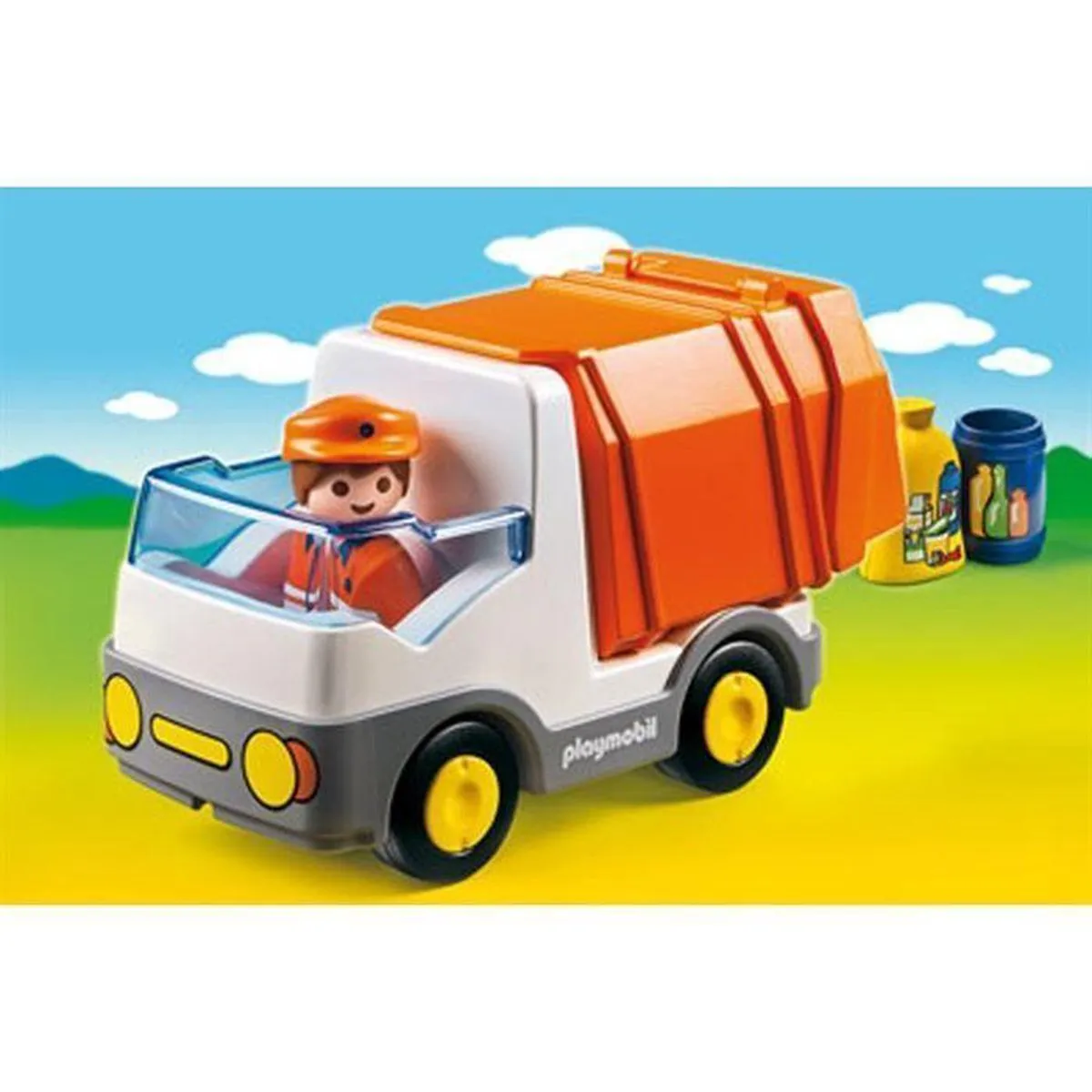 Playmobil 1.2.3 Vuilniswagen 6774 - Multicolor