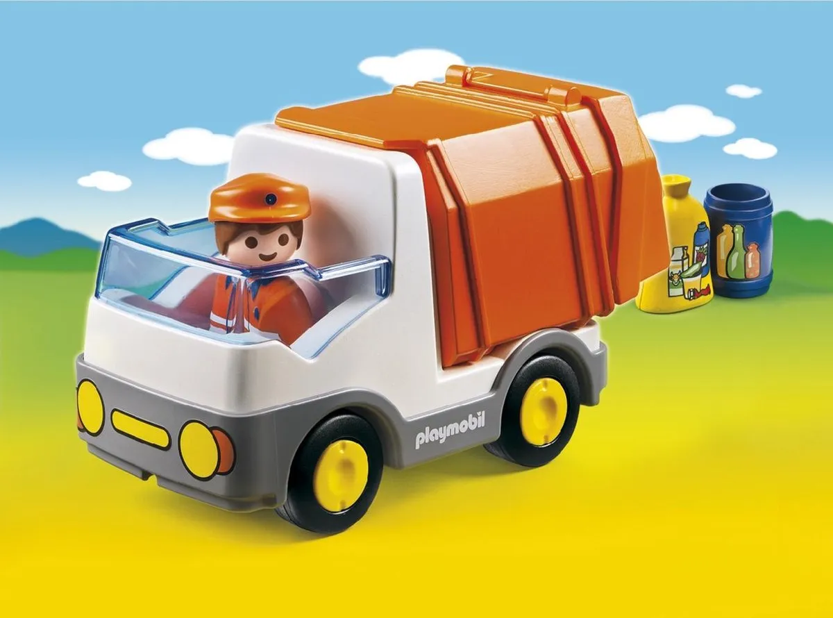 Playmobil 1.2.3 Vuilniswagen 6774 - Multicolor
