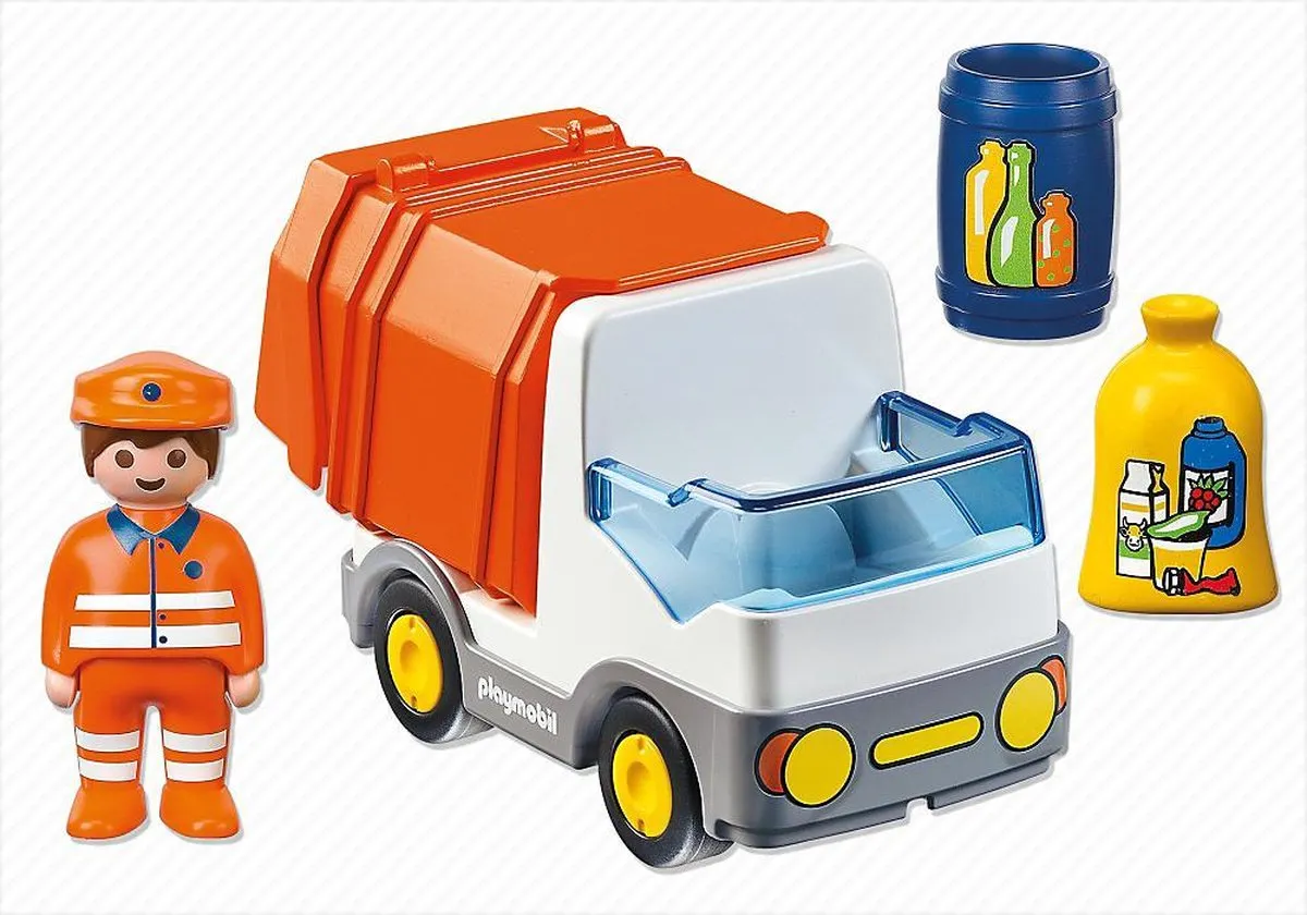Playmobil 1.2.3 Vuilniswagen 6774 - Multicolor