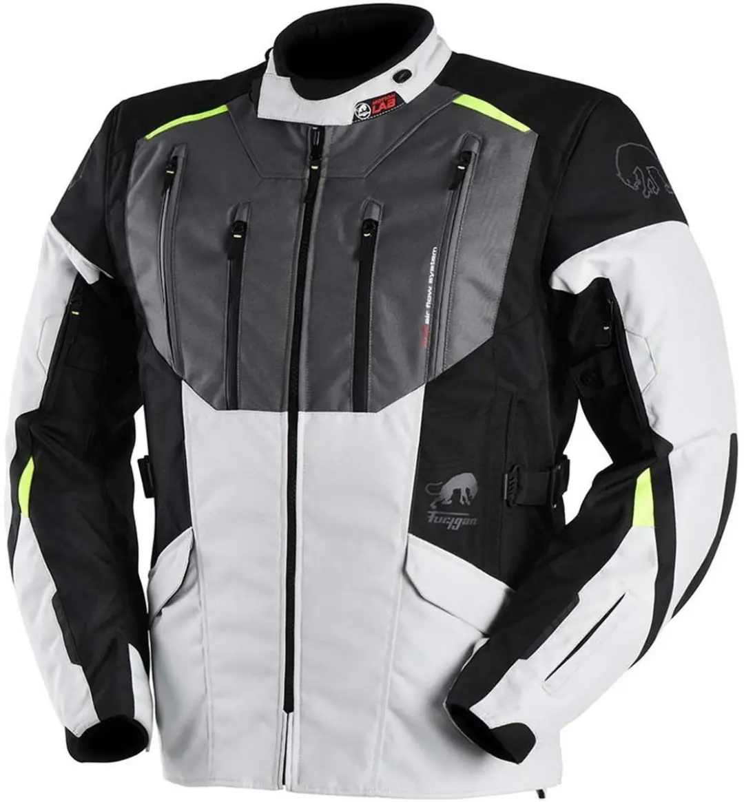 Furygan Motorjas Brooks 6483-100 - M - Black-Pearl-Yellow