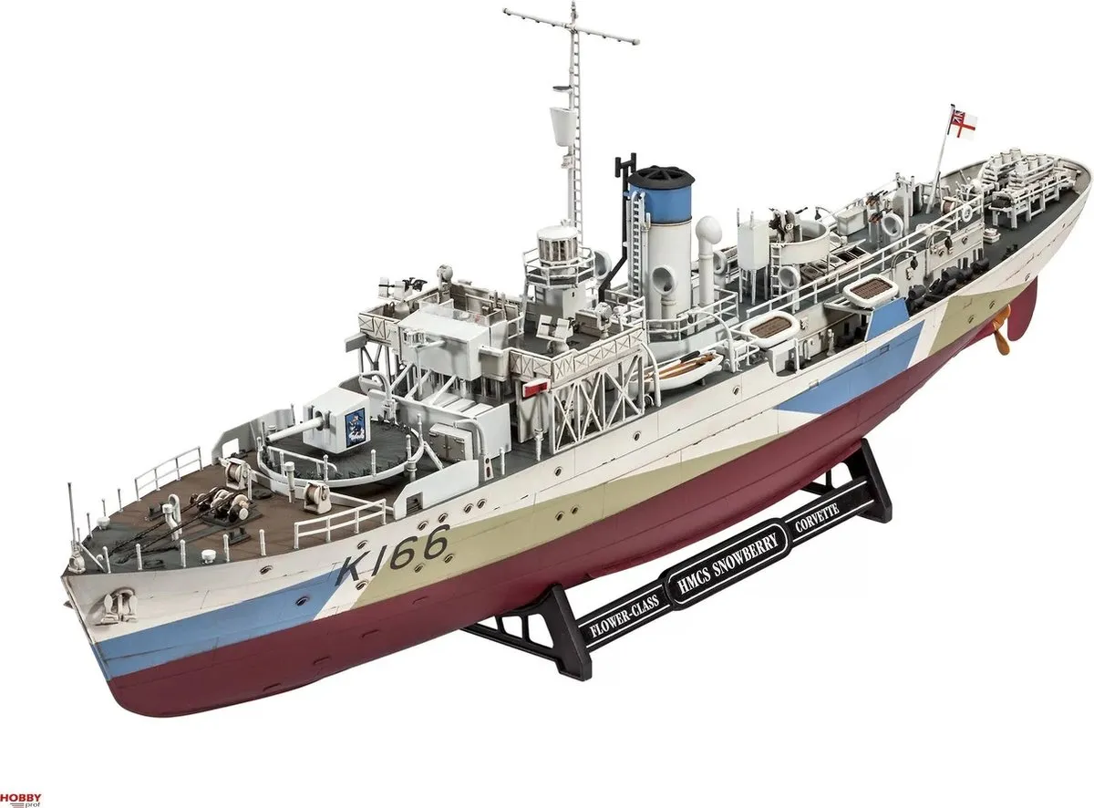 Revell 05132 Flower Class Corvette HMCS Snowberry - 501 Onderdelen - 1:144 - Multi
