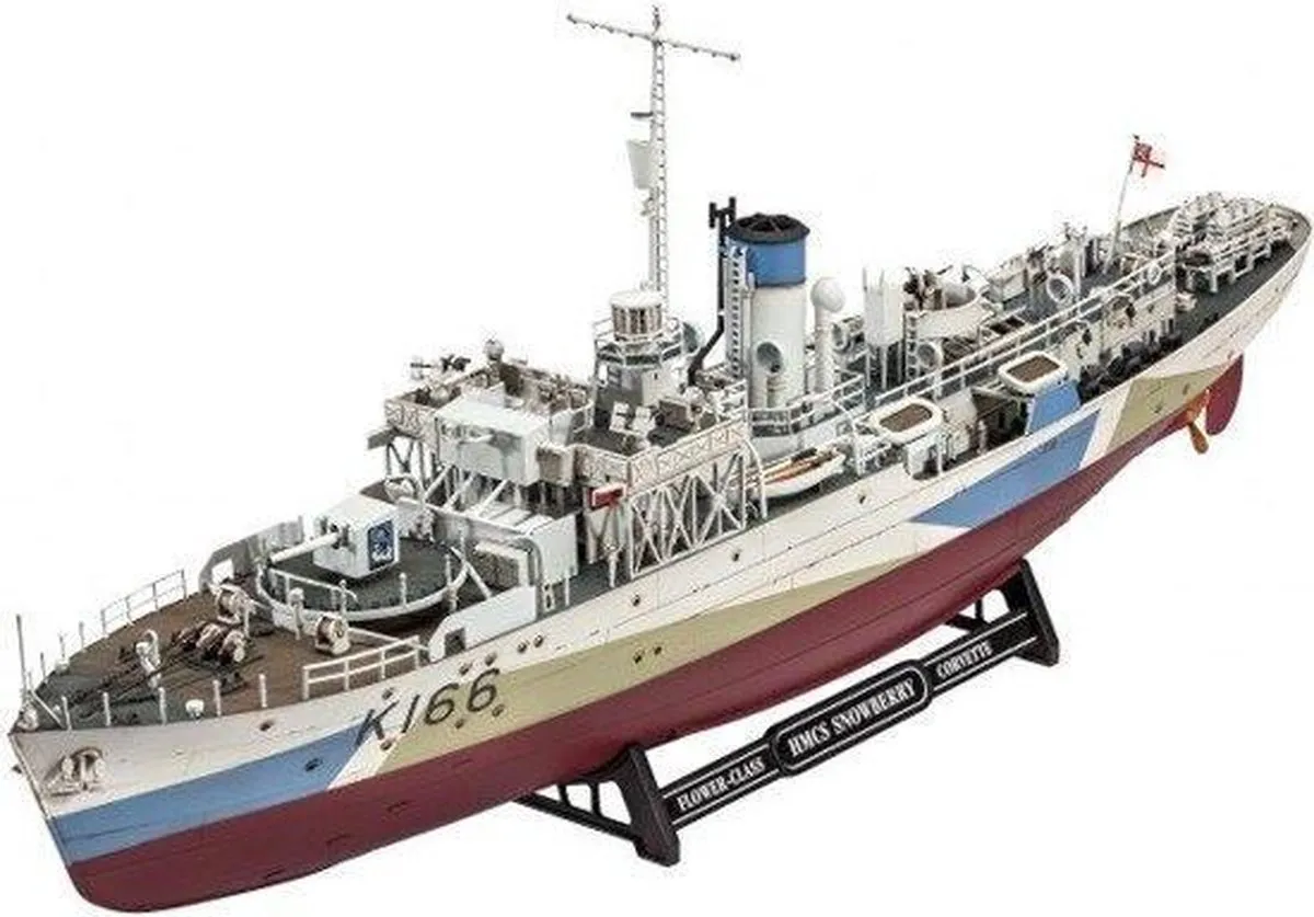Revell 05132 Flower Class Corvette HMCS Snowberry - 501 Onderdelen - 1:144 - Multi