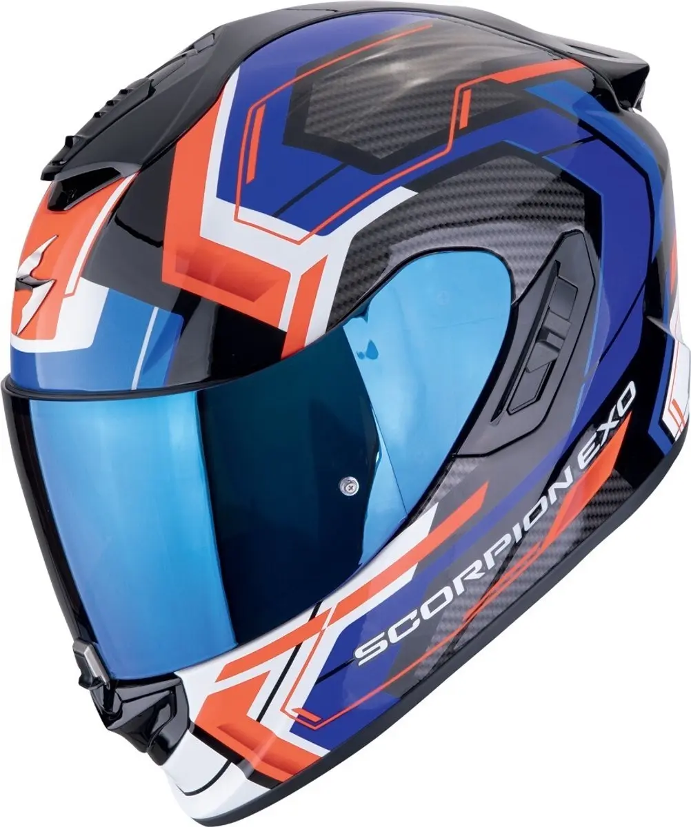 Scorpion EXO-1400 Evo II Air Linart Zwart Rood Blauw Integraalhelm