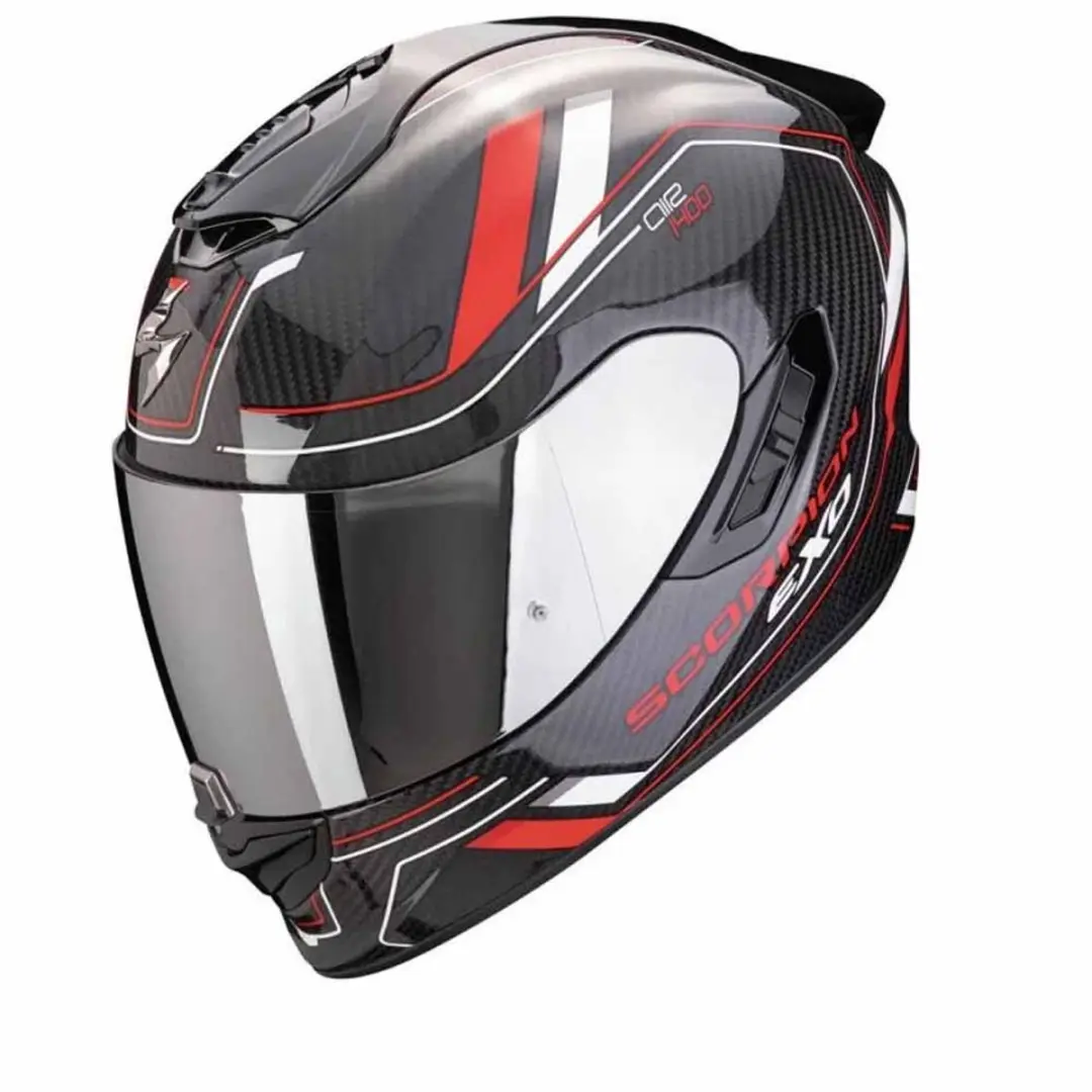 Scorpion EXO-1400 Evo II Carbon Air Mirage Zwart Rood Wit Integraalhelm