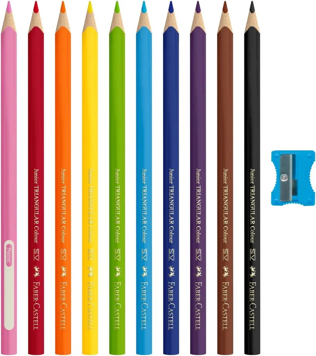 Faber-Castell Jumbo Driekantig Kleurpotloden 10 Stuks FC-116510