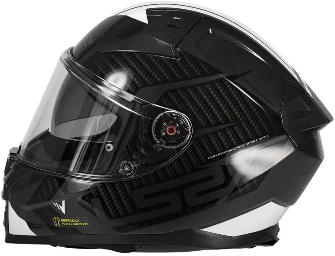 LS2 Ff811 Vector II Integraalhelm - XXL - Zwart/Wit