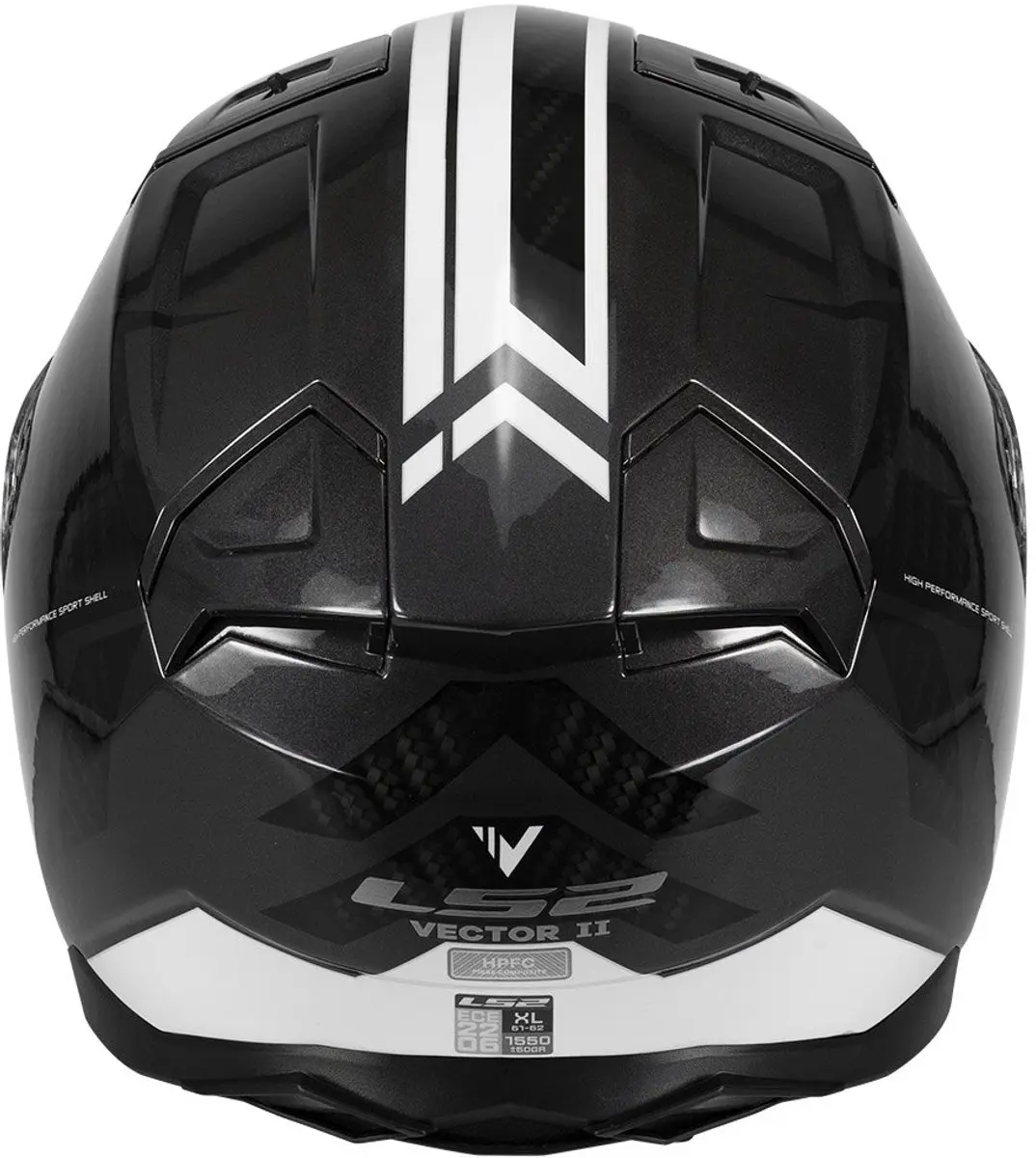 LS2 Ff811 Vector II Integraalhelm - XXL - Zwart/Wit