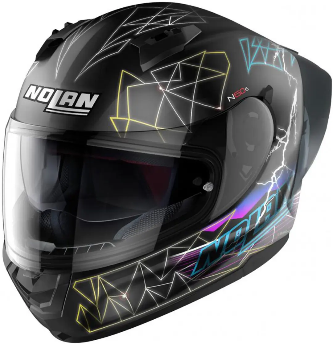 Nolan N60-6 Sport Raindance 026 Mat Zwart Multikleur Integraalhelm