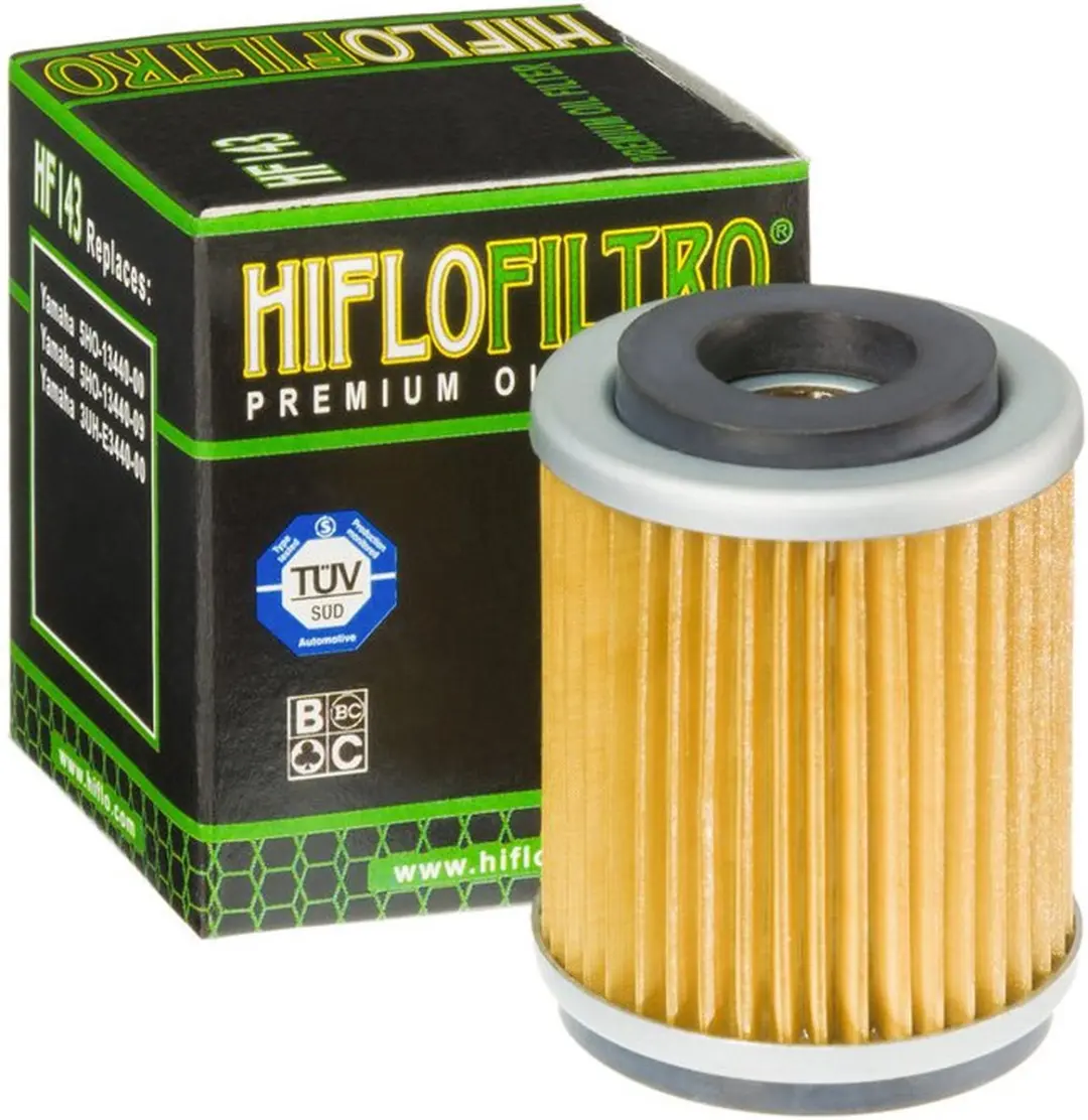 HifloFiltro HF143 Oliefilter - Geel - Yamaha Cygnus 125 XC 1995-2000 - afbeelding 2 van 5