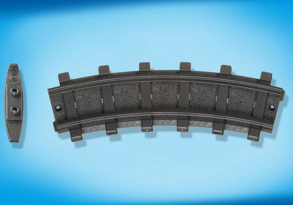 Playmobil Rails Gebogen 2x - MPN 4387 - Zwart