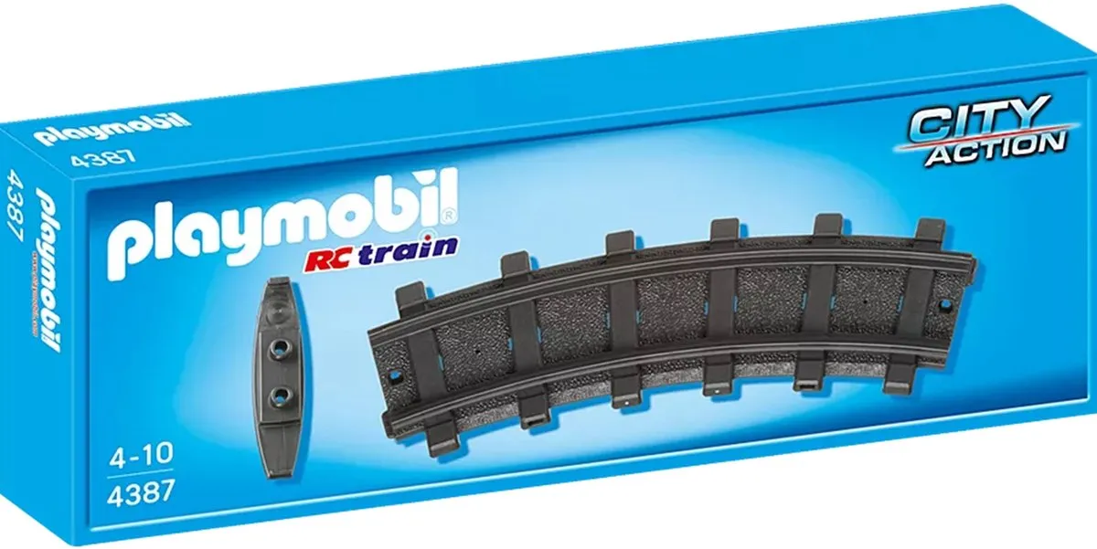 Playmobil Rails Gebogen 2x - MPN 4387 - Zwart