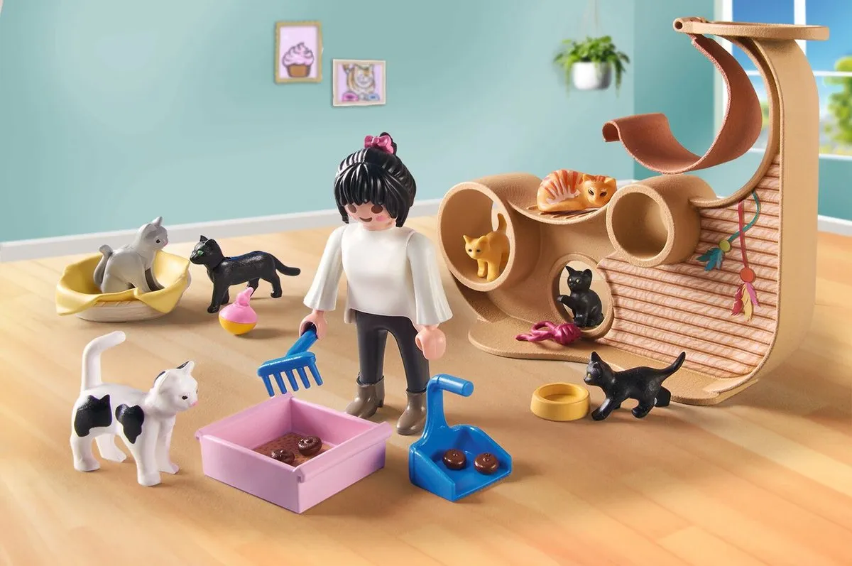 Playmobil My Life Kattencafé 71744 - Multicolor